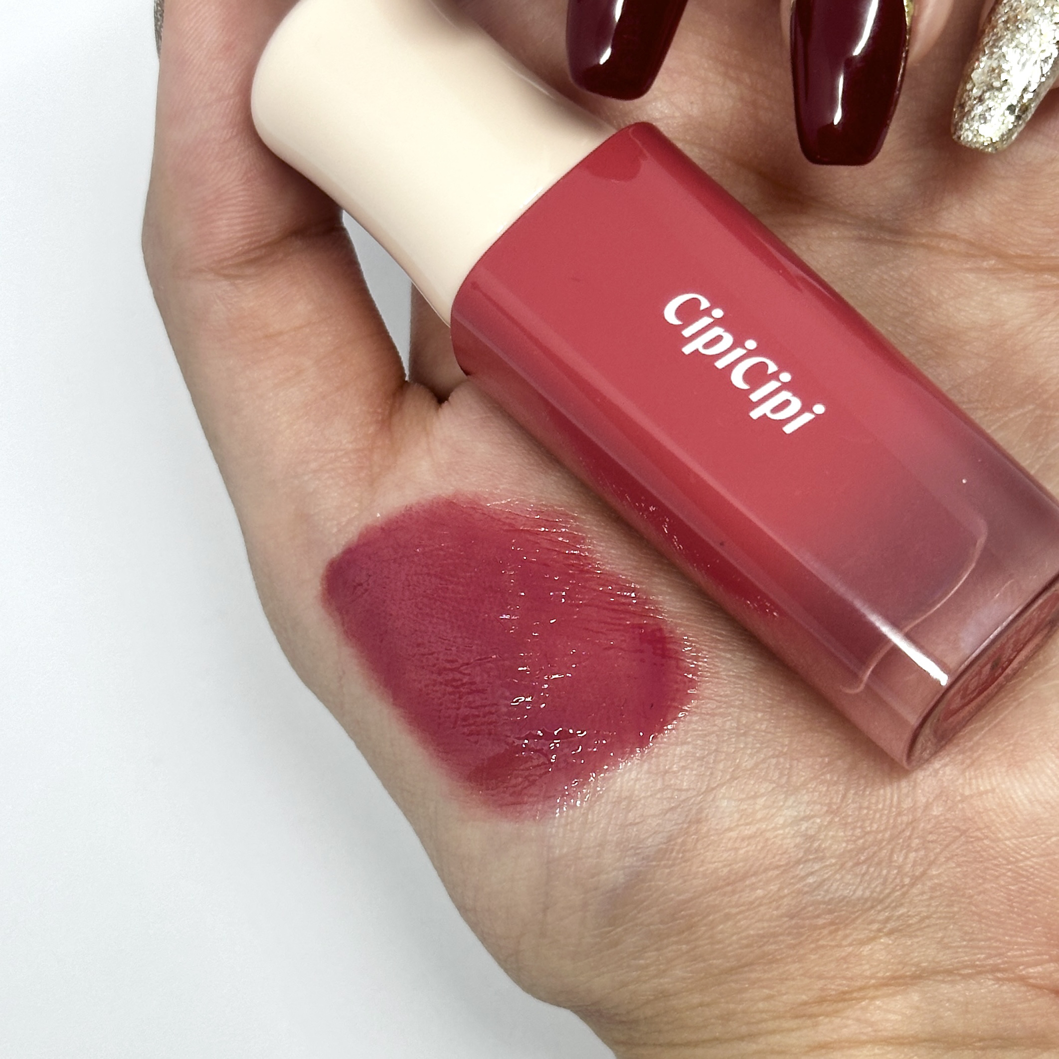 デューイフィルムティント 10 チアフルピンク/CipiCipi/リップティントを使ったクチコミ（2枚目）