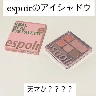 リアルアイパレット/espoir/アイシャドウパレットを使ったクチコミ（1枚目）