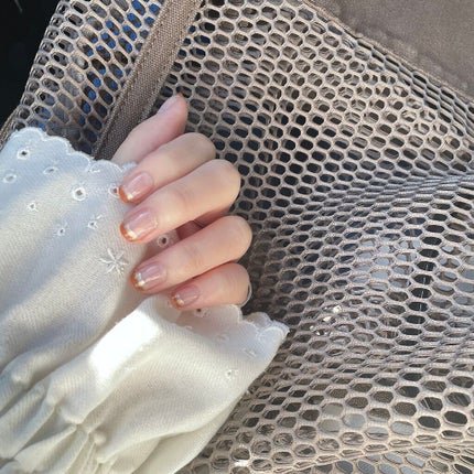 #セルフネイル,#フレンチネイルのネイルデザイン