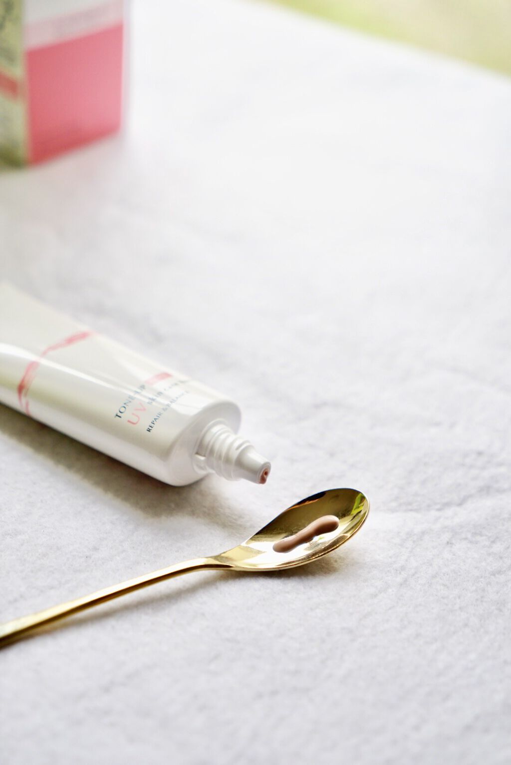 リペア＆バランス スキンケアUVベース＜トーンアップローズ＞/Repair&Balance/日焼け止めクリームを使ったクチコミ（2枚目）