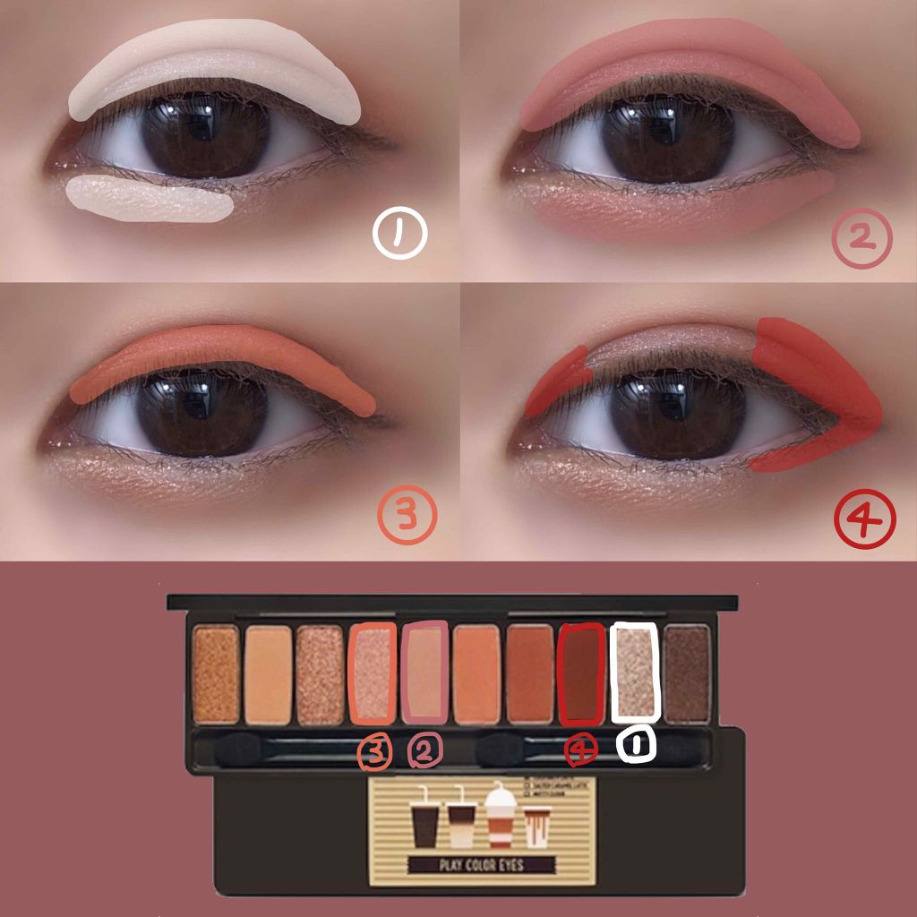 プレイカラー アイシャドウ/ETUDE/アイシャドウパレットを使ったクチコミ（2枚目）