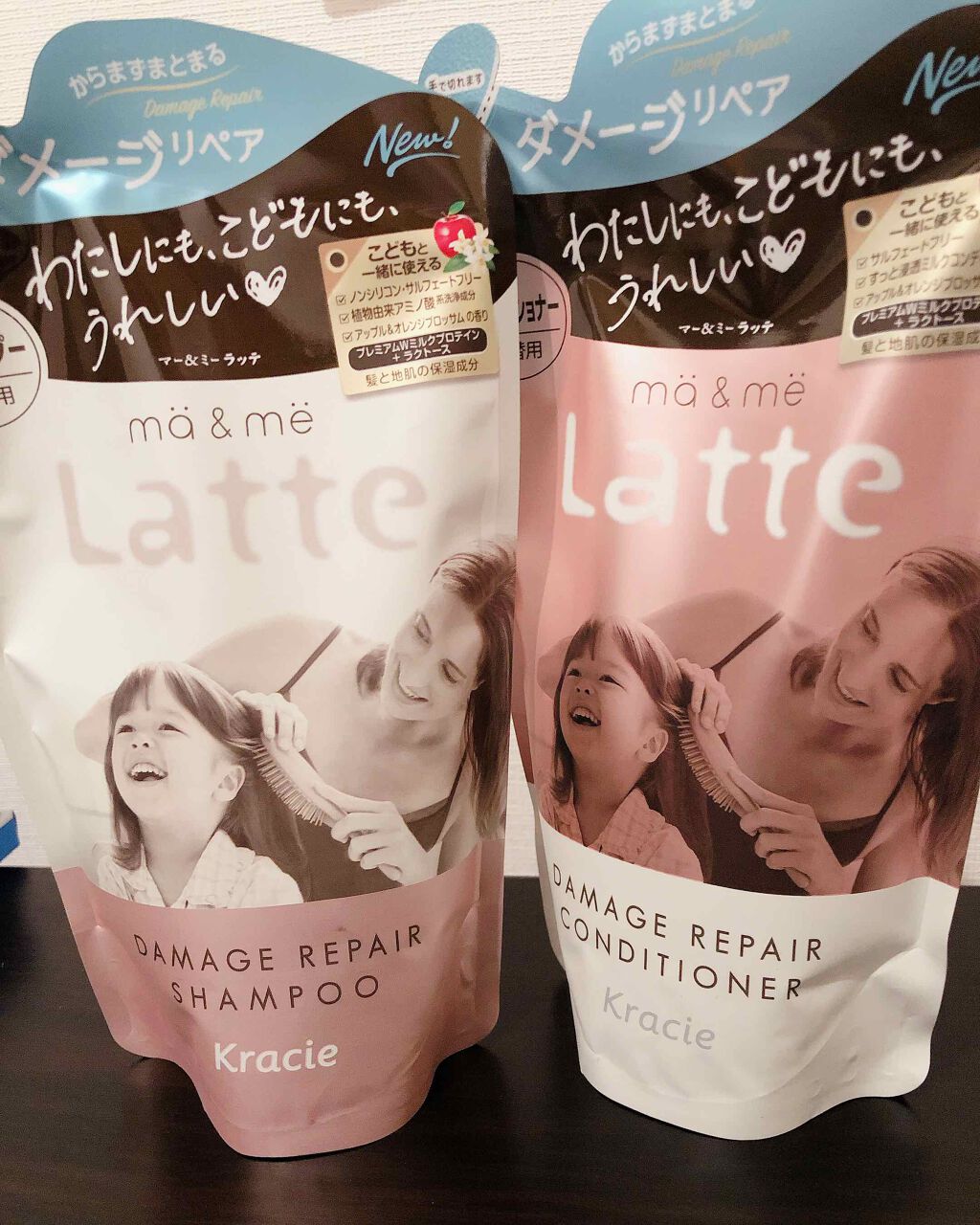 マー＆ミー ダメージリペア シャンプー／コンディショナー シャンプー(詰替用)/マー＆ミー　ラッテ/市販シャンプーを使ったクチコミ（1枚目）