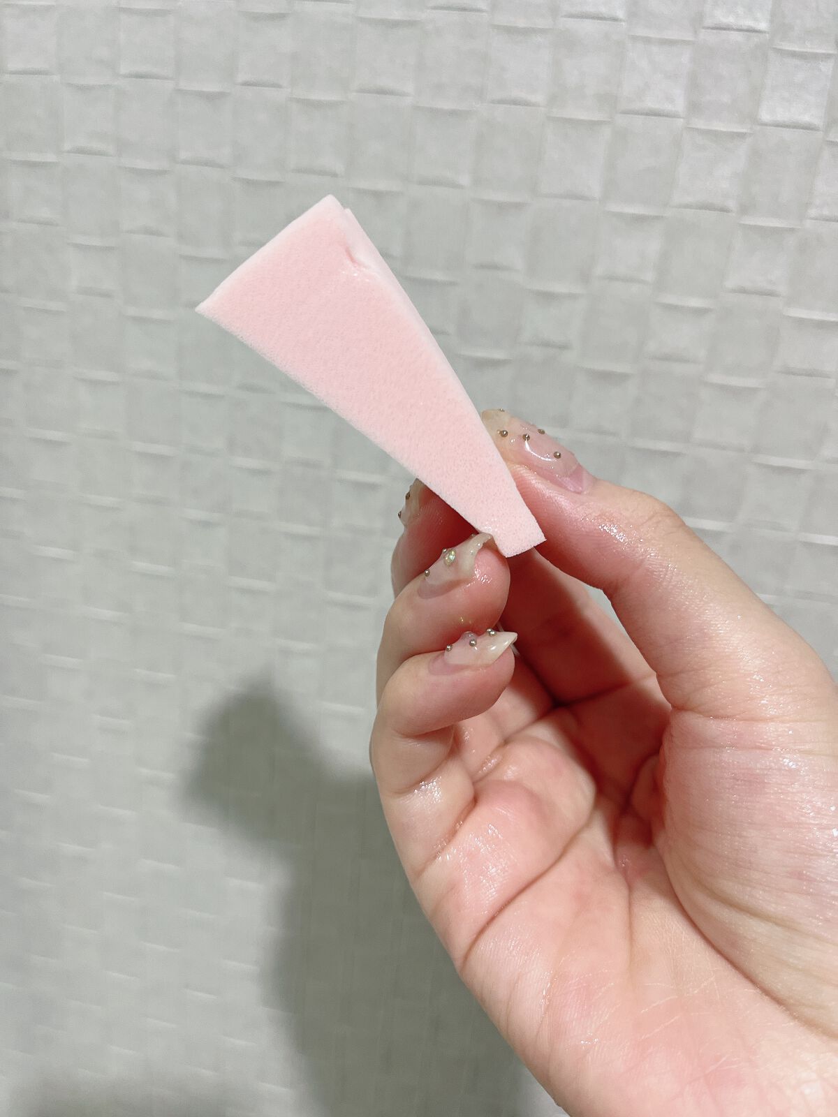 メイクアップスポンジ(バリューパック ウェッジ型 30個)/DAISO/パフ・スポンジを使ったクチコミ(3枚目)