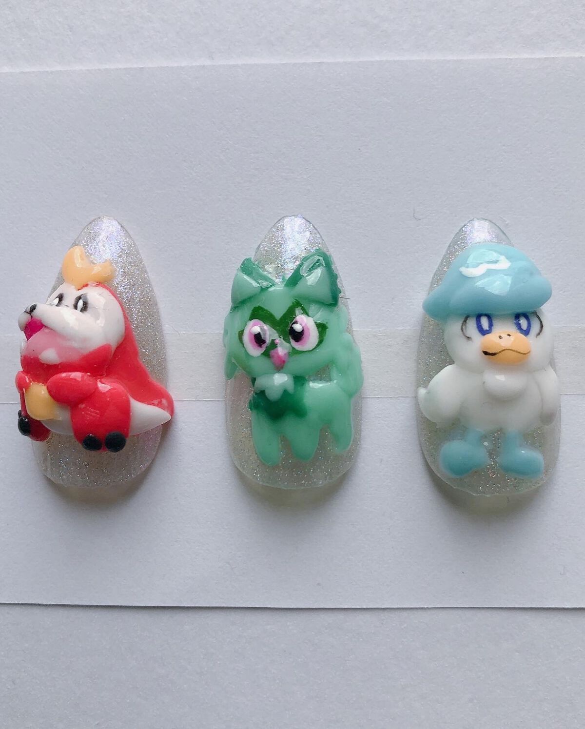 ゆる on LIPS 「ポケモンSVホゲータニャオハクワッス#粘土ジェル#美容学生#ポ..」(1枚目)