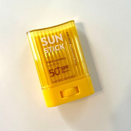 パウダリーUVアロエスティック SPF50+/PA++++/ネイチャーリパブリック/日焼け止めスティックを使ったクチコミ(1枚目)