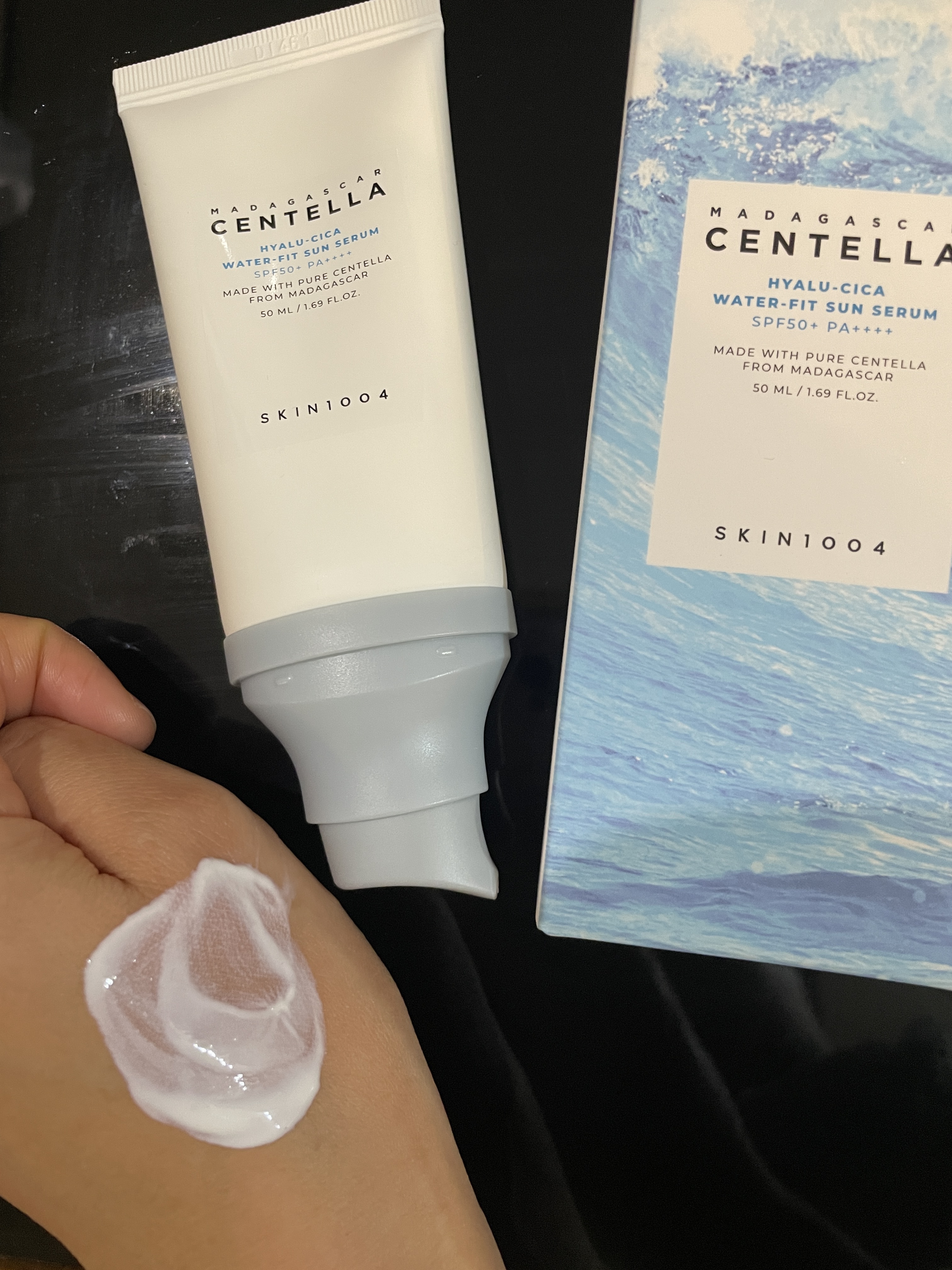 ヒアルーシカ ウォーターフィット サンセラム/SKIN1004/日焼け止めローションを使ったクチコミ（1枚目）