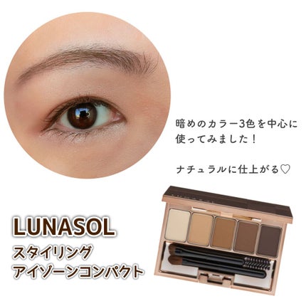 スタイリングアイゾーンコンパクト/LUNASOL/アイシャドウパレットを使ったクチコミ(4枚目)