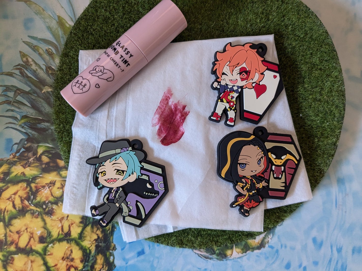 グラッシーボムティント/&nd by rom&nd/リップティントを使ったクチコミ(2枚目)