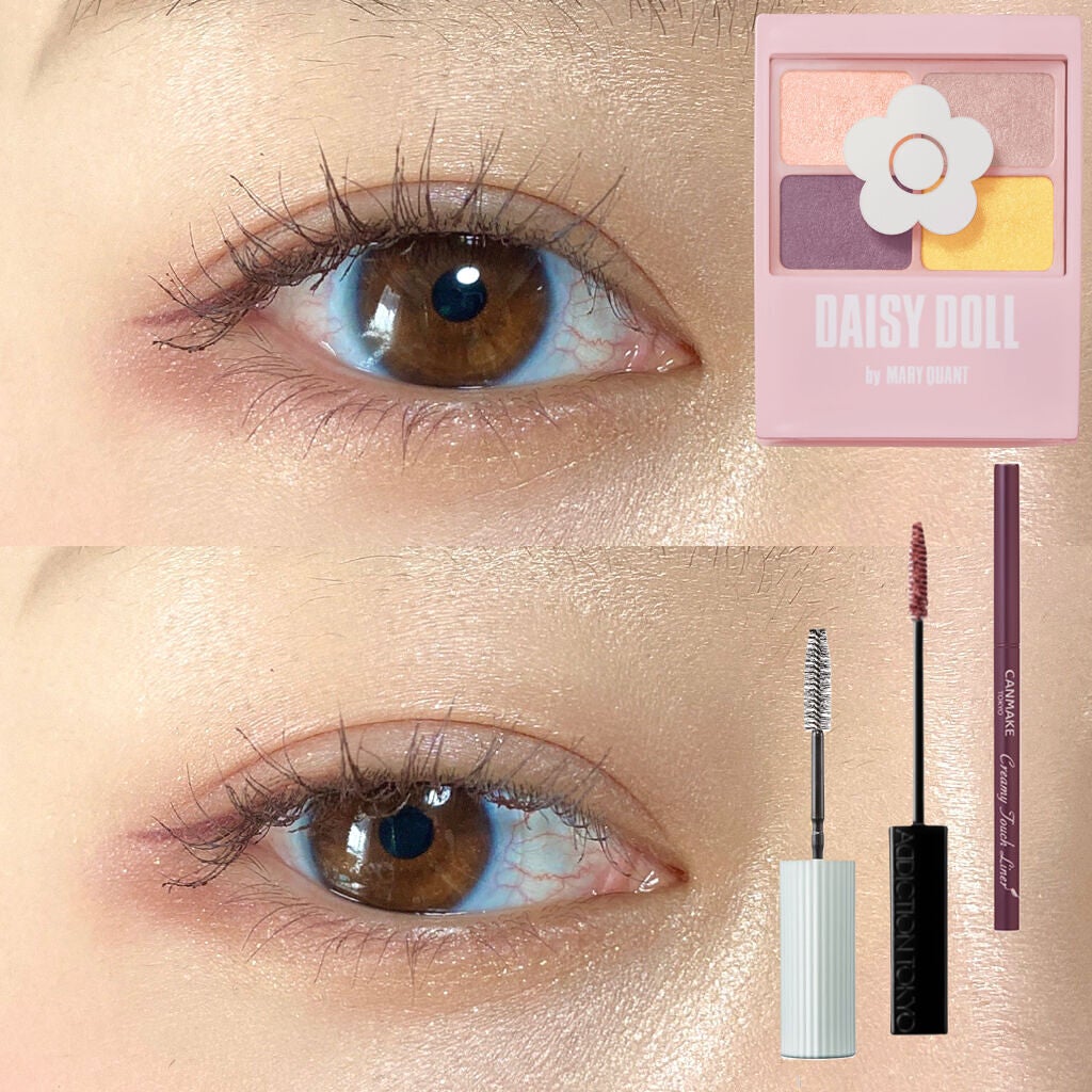 デイジードール アイカラー パレット/DAISY DOLL by MARY QUANT/アイシャドウパレットを使ったクチコミ(4枚目)
