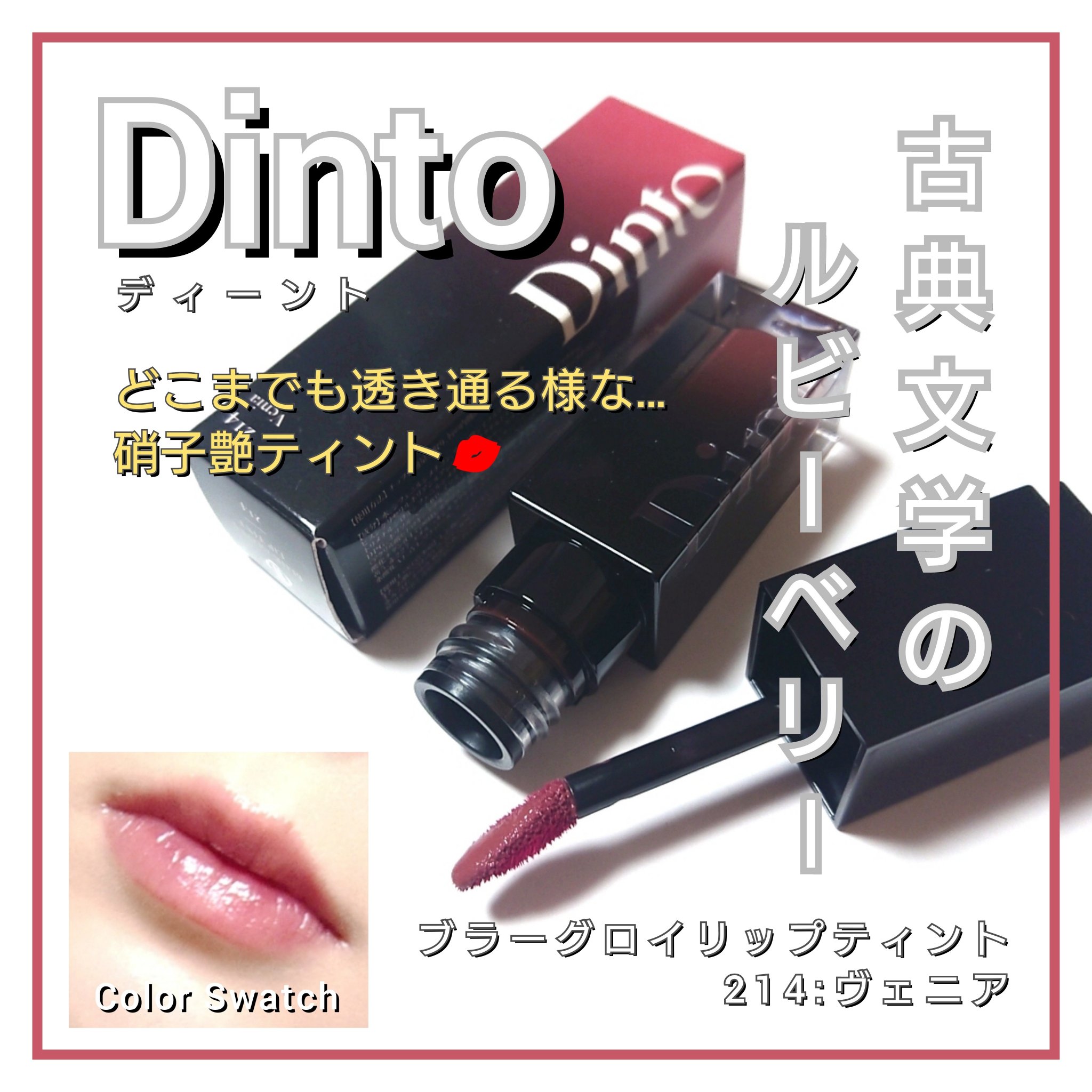 ブラーグロイリップティント/Dinto/リップティントを使ったクチコミ（1枚目）