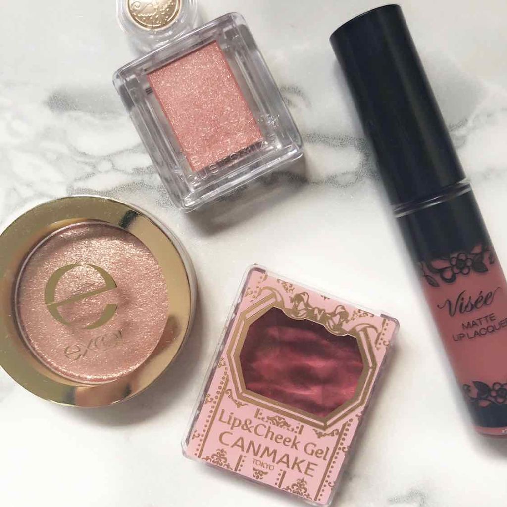 シャイニーシャドウ N/excel/単色アイシャドウを使ったクチコミ（2枚目）