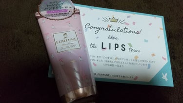 フォーチュン フレグランス トーンアップ ハンドクリームのクチコミ「LIPSさんからいただきました☺️

ほんのりトーンアップしてくれるハンドクリームです。

香.....」（1枚目）