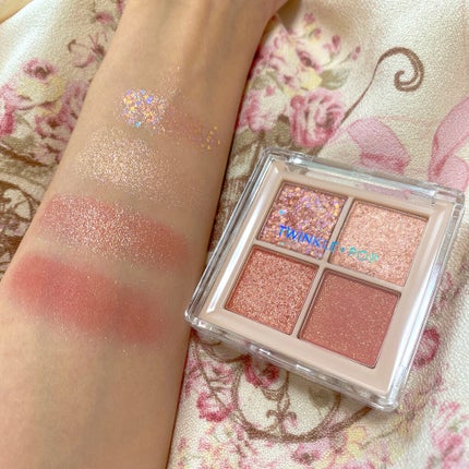 TWINKLE POP Pearl Flex Glitter Eye Palette/CLIO/アイシャドウパレットを使ったクチコミ(5枚目)