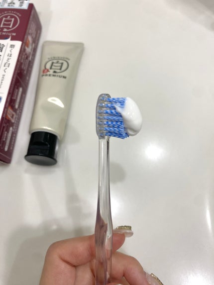 歯磨き堂 薬用ホワイトニングペースト プレミアム/歯磨き堂/歯磨き粉を使ったクチコミ(2枚目)