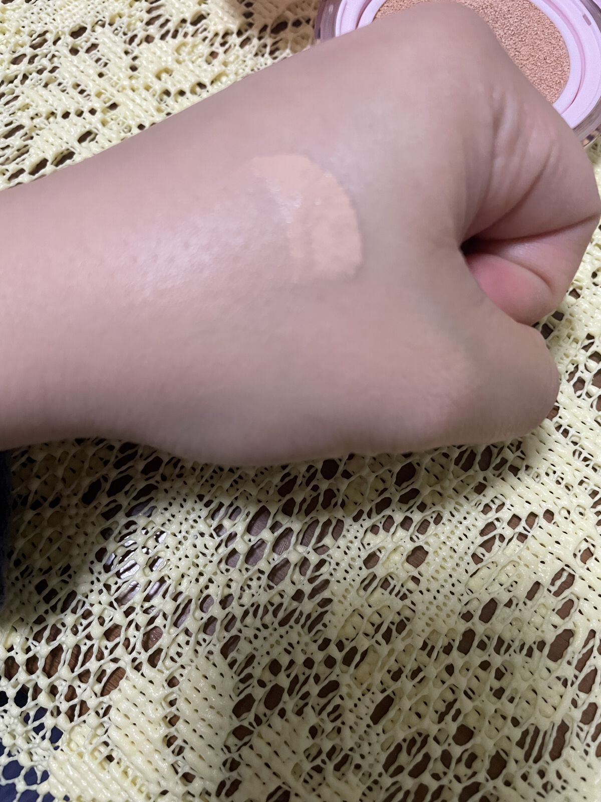 ワンダーベルベットラスティングクッション/i’m meme/クッションファンデーションを使ったクチコミ（3枚目）