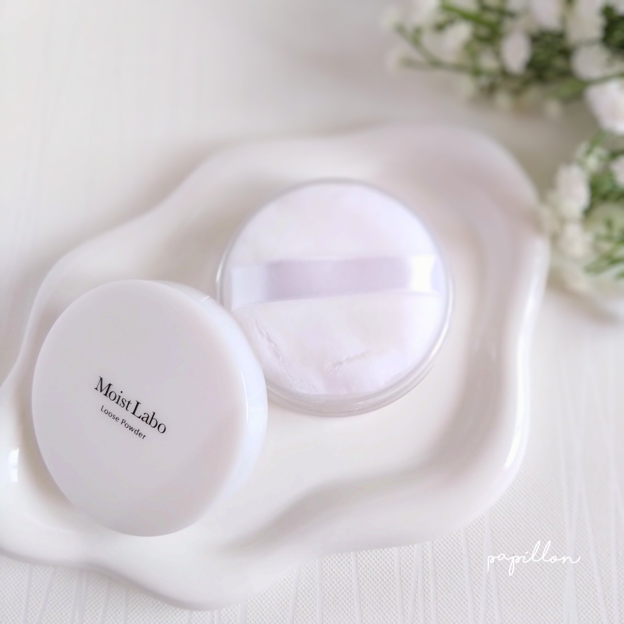 ルースパウダー＜テカリ防止タイプ＞/Moist Labo/ルースパウダーを使ったクチコミ（3枚目）