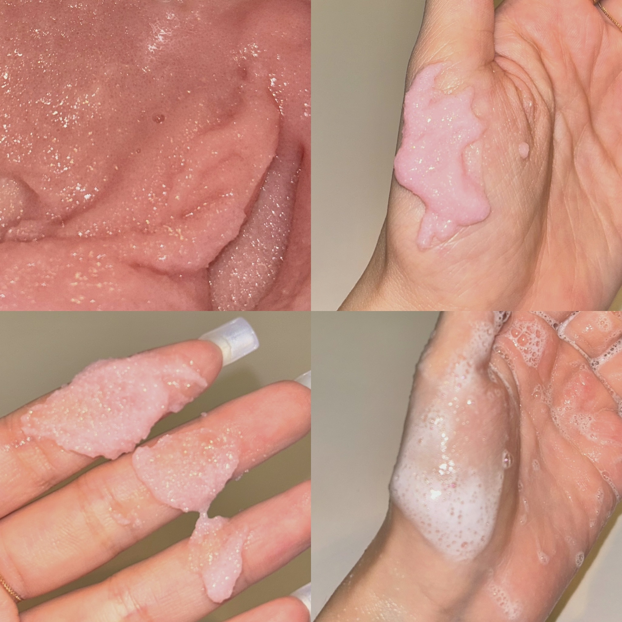 Q+Me スウィート ボム タラソ スクラブ/AGARISM/バスト・ヒップケアを使ったクチコミ（2枚目）