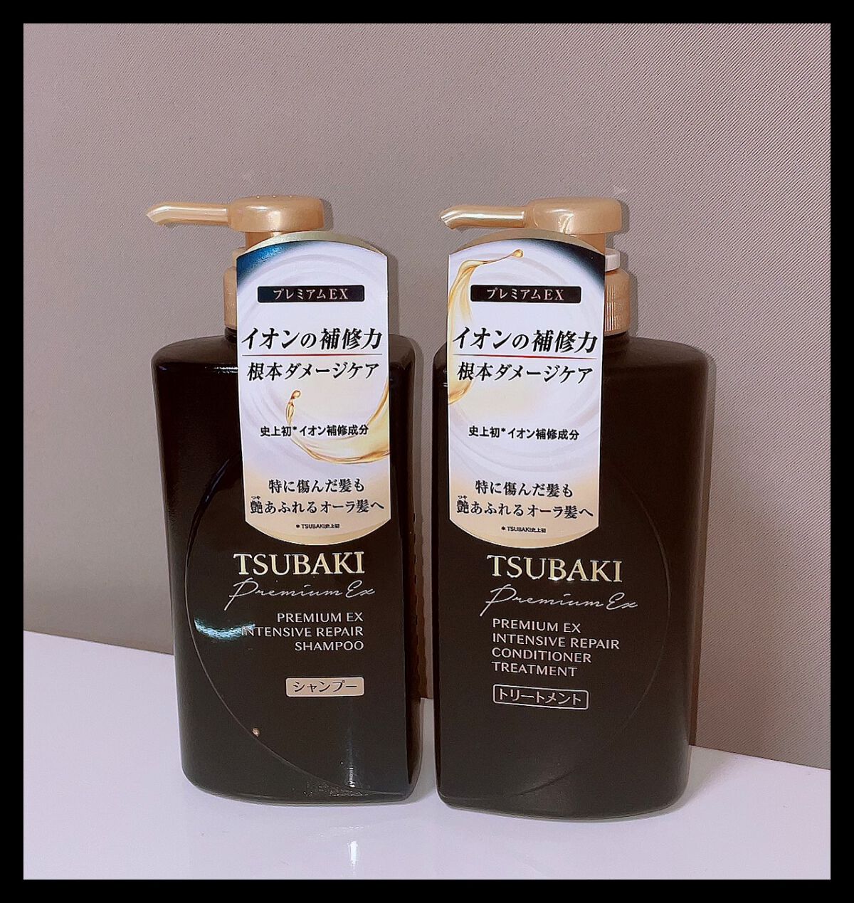 プレミアムＥＸ インテンシブリペア ＜シャンプー＞／コンディショナー＜ヘアトリートメント＞ /TSUBAKI/市販シャンプーを使ったクチコミ（1枚目）