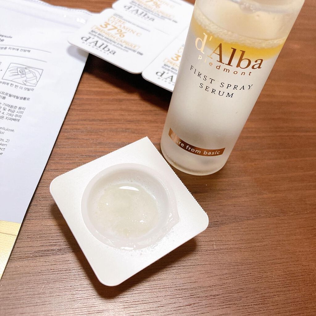 ピュアビタミンC37％プレミアムカプセル/ダルバ/美容液を使ったクチコミ（2枚目）