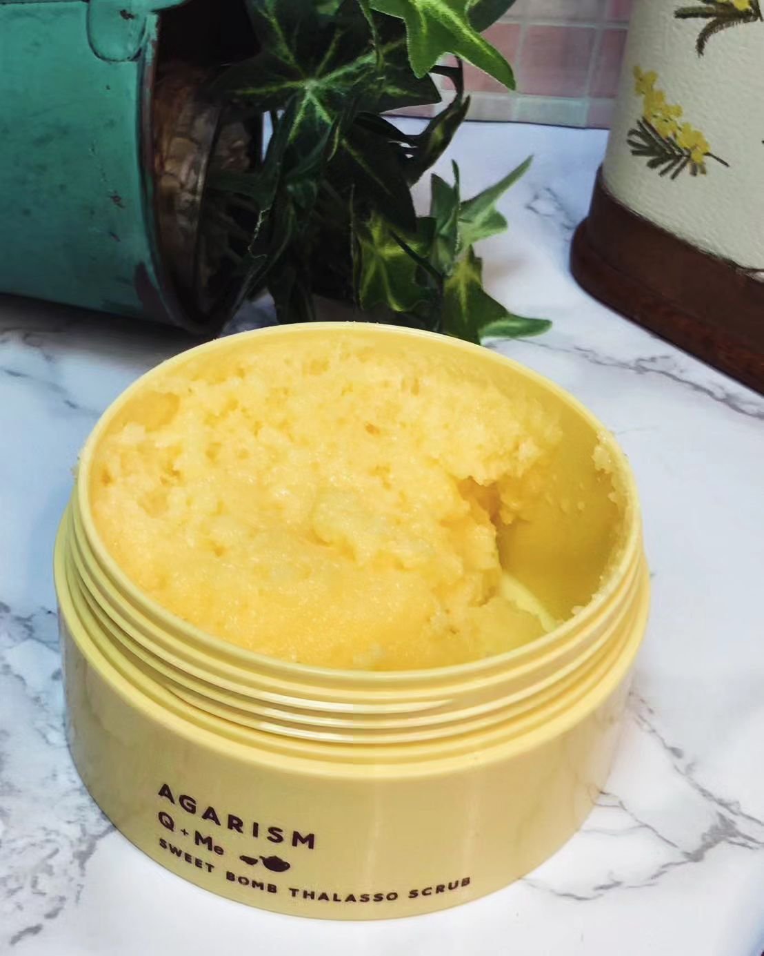 Q+Me スウィートボムタラソスクラブレモンティーの香り/AGARISM/バストケア・ヒップケアを使ったクチコミ（2枚目）