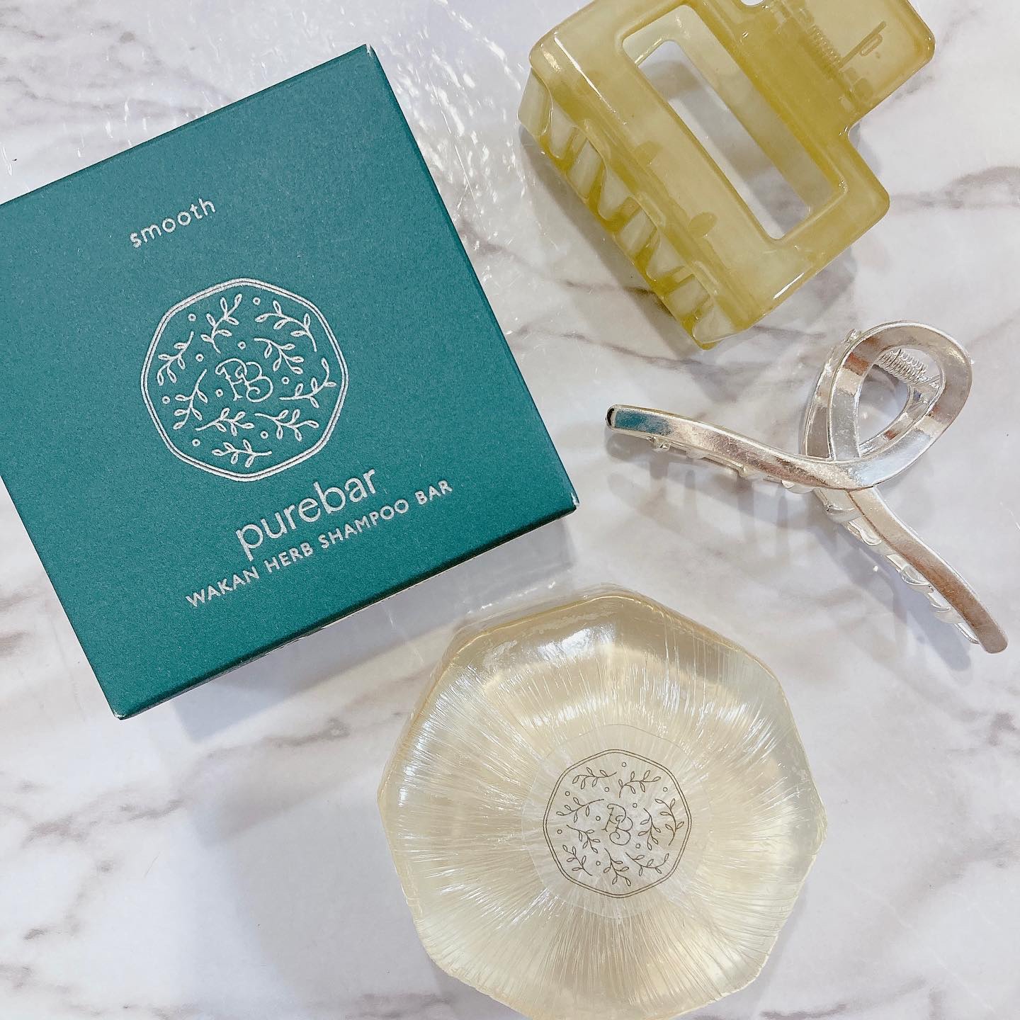 ピュアバー 和漢ハーブシャンプーバー スムース/purebar/市販シャンプーを使ったクチコミ（2枚目）