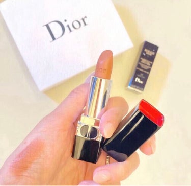 ルージュ ディオール 100 ヌード ルック マット/Dior/口紅を使ったクチコミ（1枚目）
