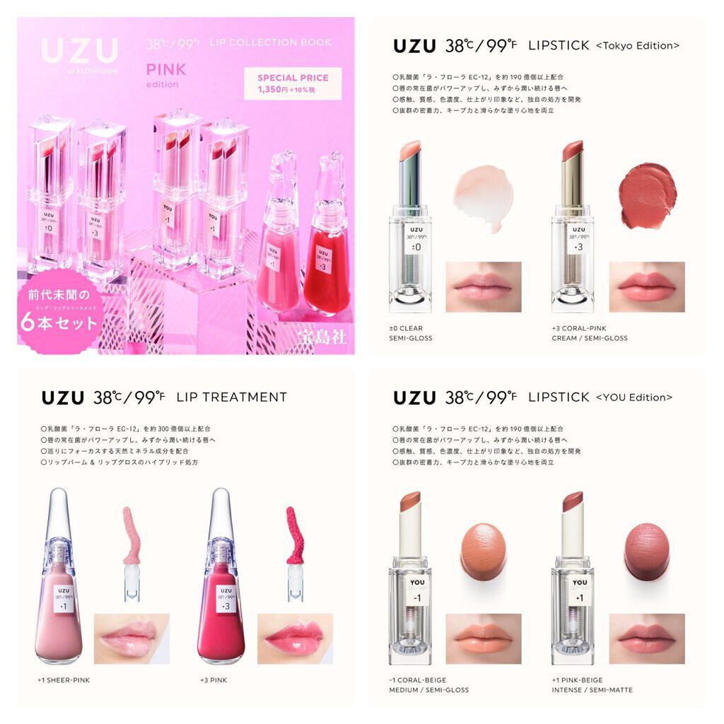 38°C / 99°F リップトリートメント (リップ美容液)/UZU BY FLOWFUSHI/リップケアを使ったクチコミ（2枚目）