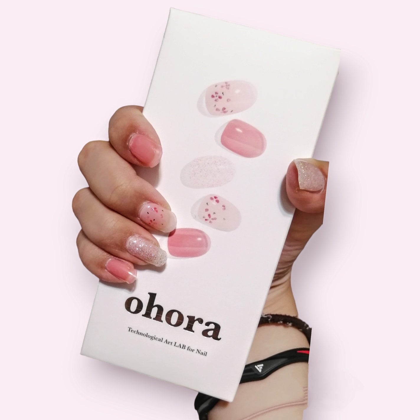 セミキュアジェルネイル(ハンド)/ohora/ネイルシールを使ったクチコミ(1枚目)