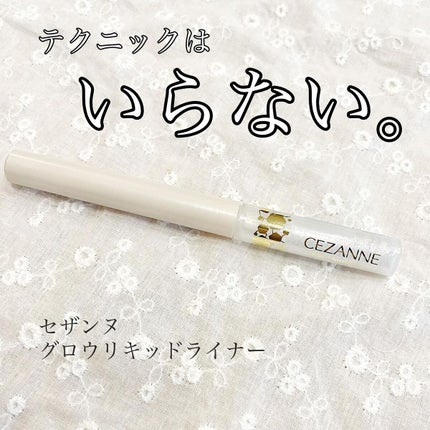 グロウリキッドライナー/CEZANNE/リキッドアイライナーを使ったクチコミ(1枚目)