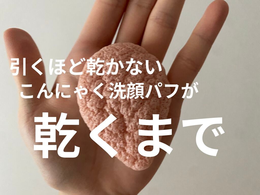 こんにゃく洗顔パフ/セリア/その他スキンケアグッズを使ったクチコミ(1枚目)