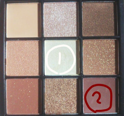 UR GLAM BLOOMING EYE COLOR PALETTE/U R GLAM/アイシャドウパレットを使ったクチコミ(3枚目)