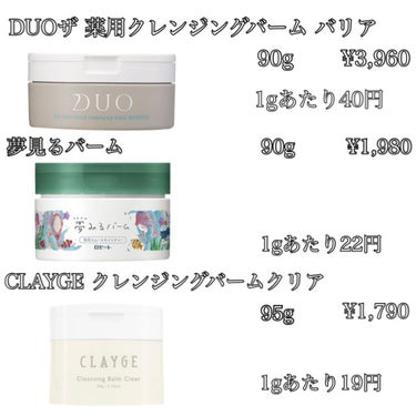 デュオ ザ 薬用クレンジングバーム バリア【医薬部外品】/DUO/クレンジングバームを使ったクチコミ（3枚目）