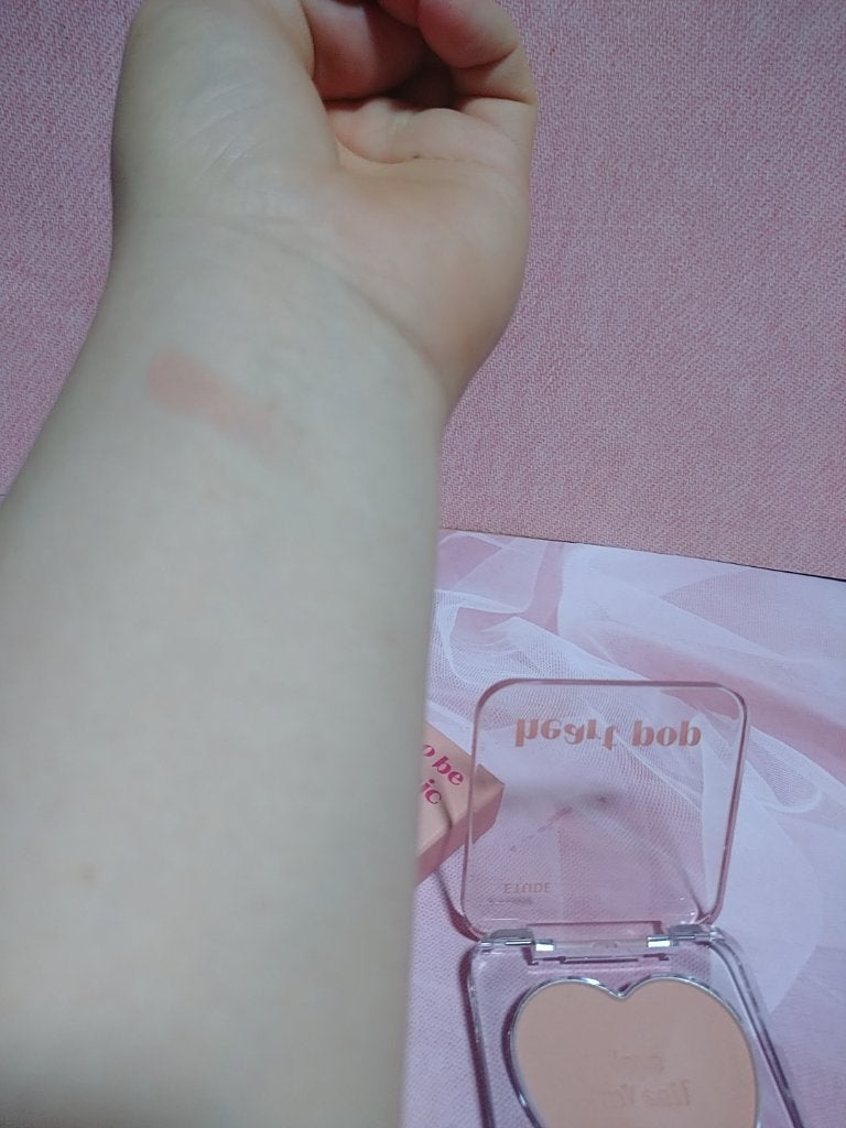 ハートポップブラッシャー/ETUDE/パウダーチークを使ったクチコミ(2枚目)