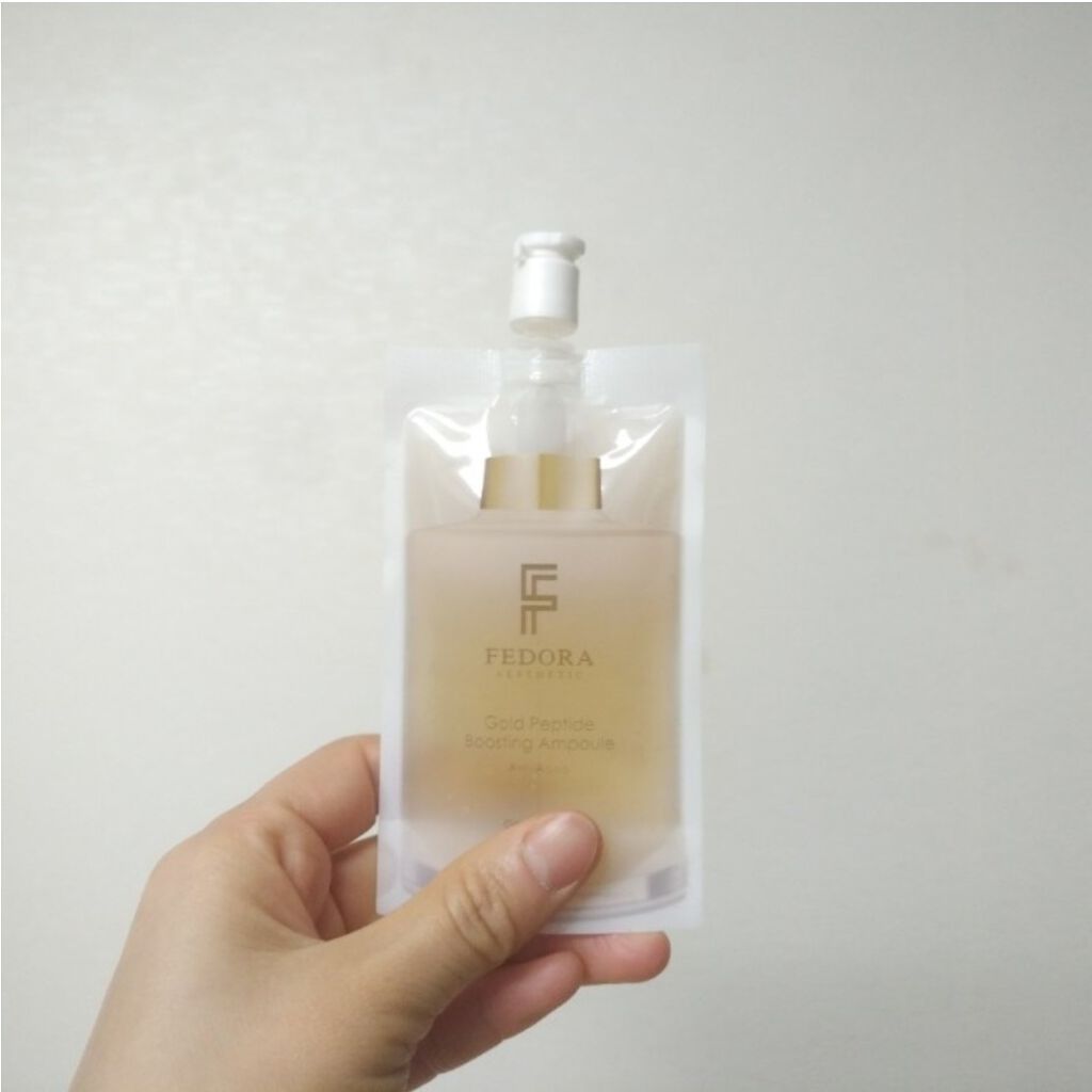 ゴールド ペプチド ブースティング アンプル/FEDORA AESTHETIC/美容液を使ったクチコミ（3枚目）