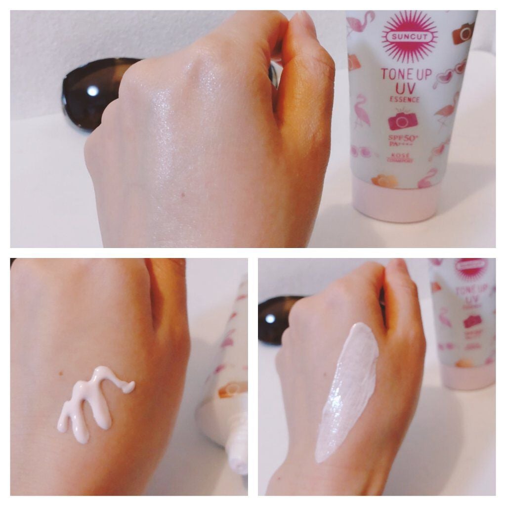 トーンアップUV エッセンス/サンカット®/日焼け止めローションを使ったクチコミ(4枚目)
