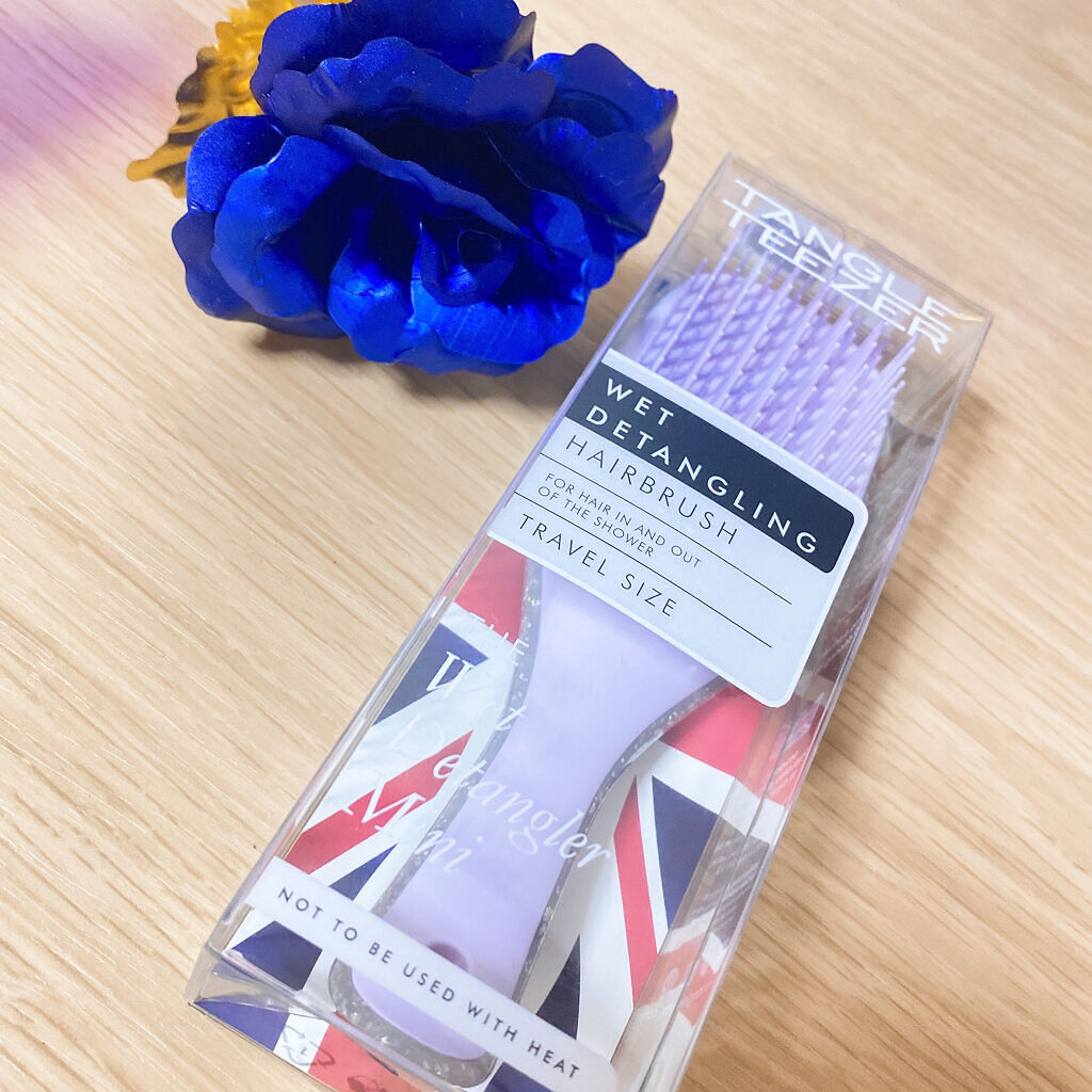 タングルティーザー ザ・アルティメットディタングラー ミニ アイリススパークル/TANGLE TEEZER/ヘアブラシを使ったクチコミ（1枚目）