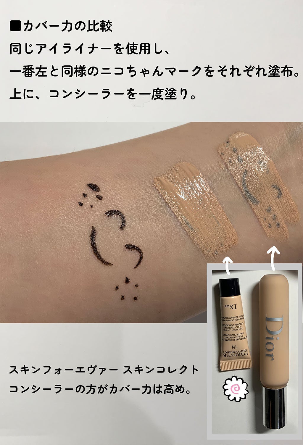 ディオール バックステージ フラッシュ パーフェクター コンシーラー/Dior/コンシーラーを使ったクチコミ(2枚目)