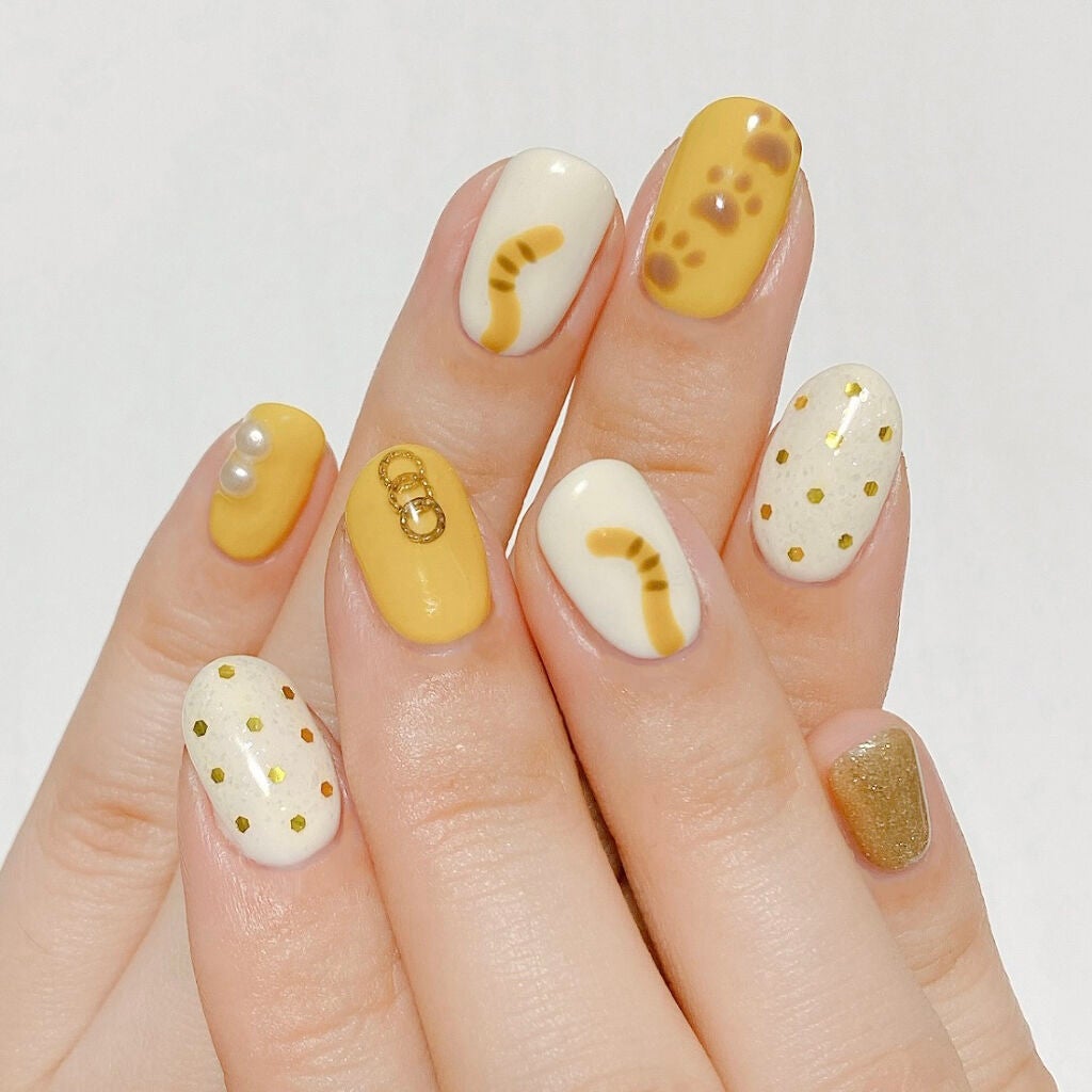 ジェルネイル(ライト対応)/セリア/ジェルネイルを使ったクチコミ(5枚目)