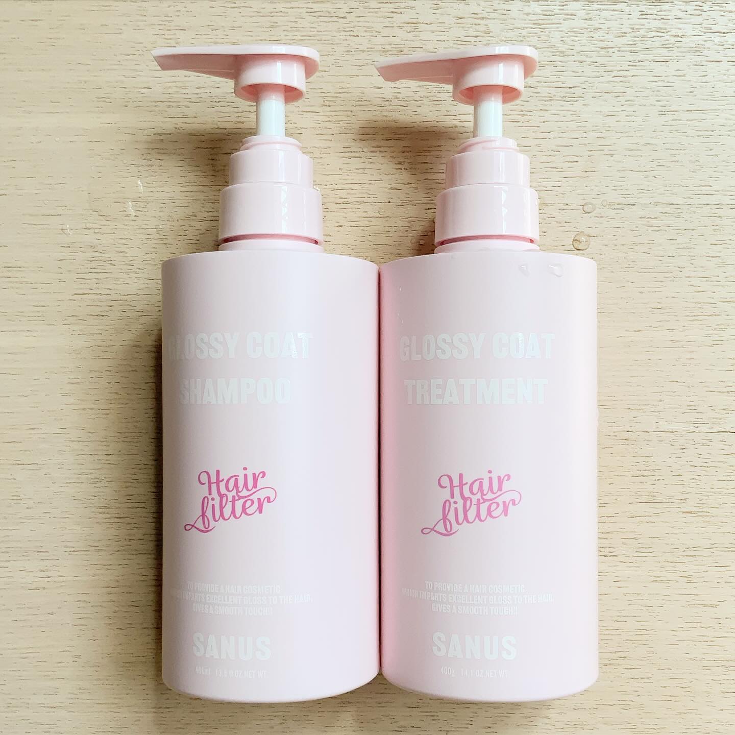 GLOSSY COAT SHAMPOO / TREATMENT/SANUS HAIR FILTER/市販シャンプーを使ったクチコミ（1枚目）