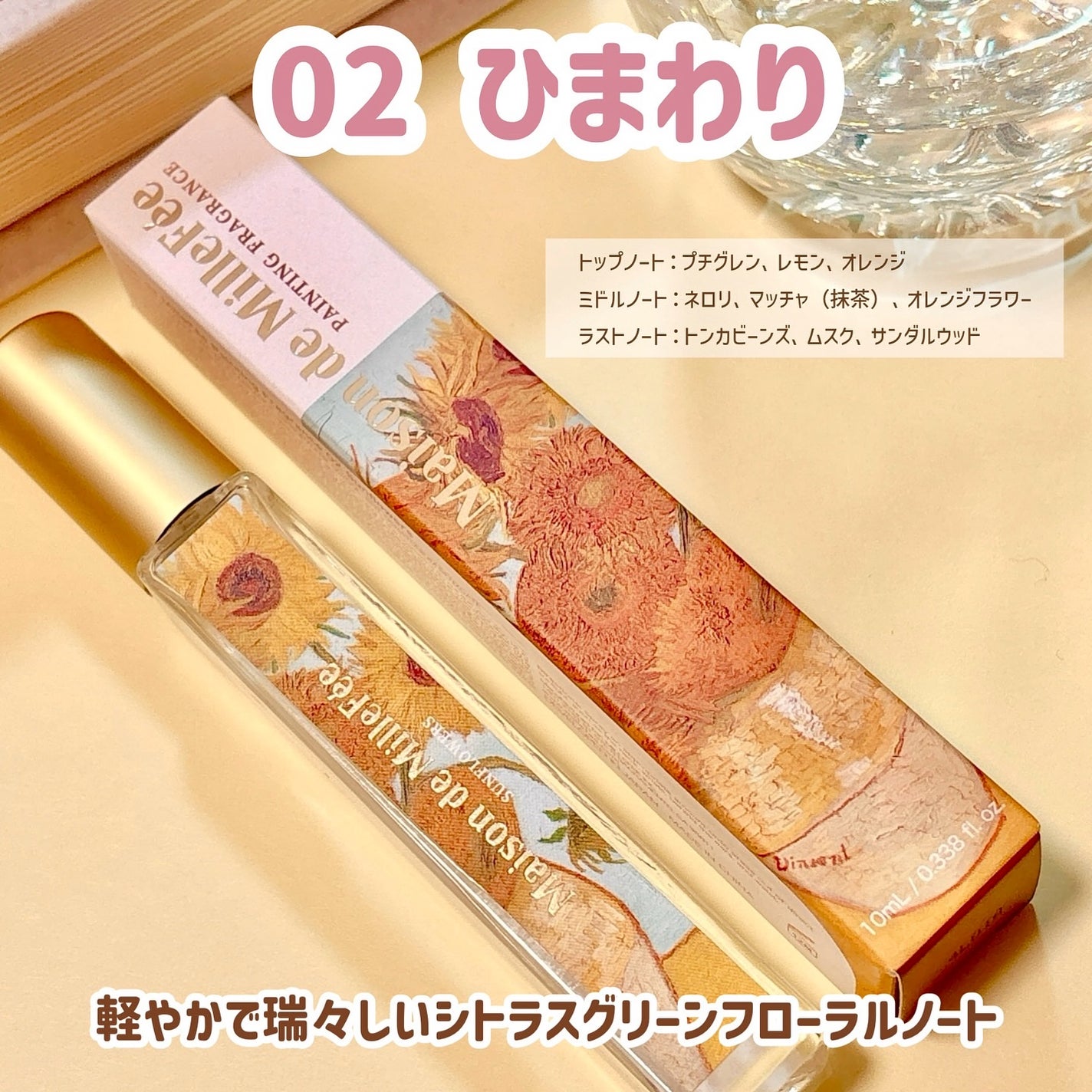 Maison de MilleFée 絵画フレグランス 01 日傘の女/MilleFée/香水(その他)を使ったクチコミ(4枚目)