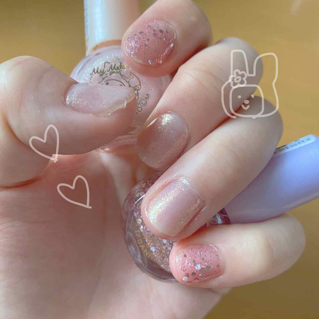 サンリオネイル/DAISO/マニキュアを使ったクチコミ(1枚目)