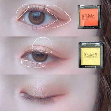 UR GLAM　POWDER EYESHADOW ブリックブラウン〈マット〉/U R GLAM/パウダーアイシャドウを使ったクチコミ（3枚目）