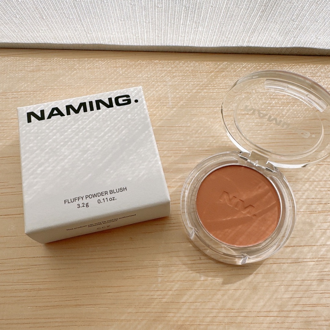 ネーミング フラッフィーパウダーブラッシュ 01/NAMING./パウダーチークを使ったクチコミ（2枚目）