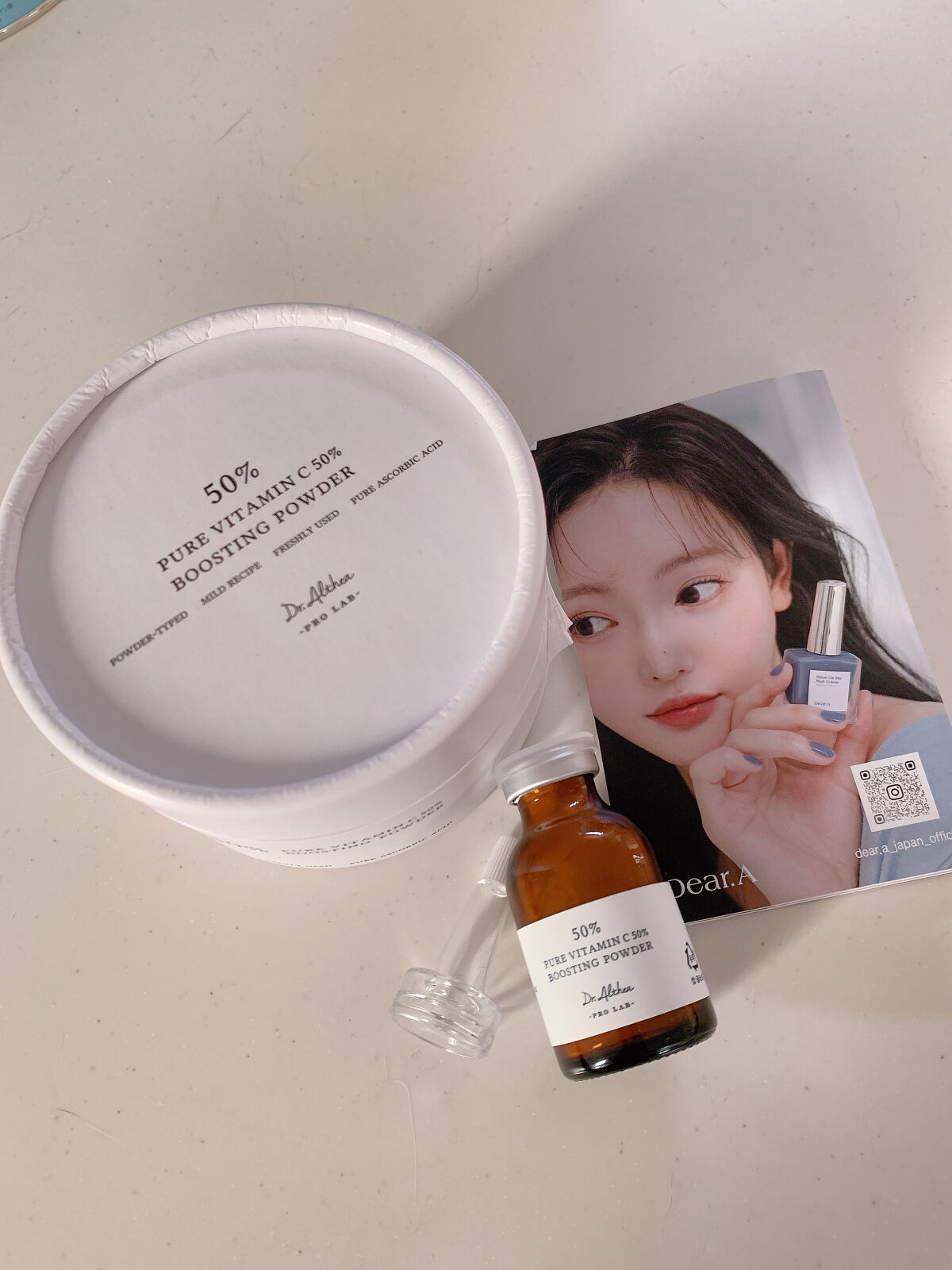 ピュアビタミンC 50％ ブースティングパウダー/Dr.Althea/フェイスパウダーを使ったクチコミ（1枚目）