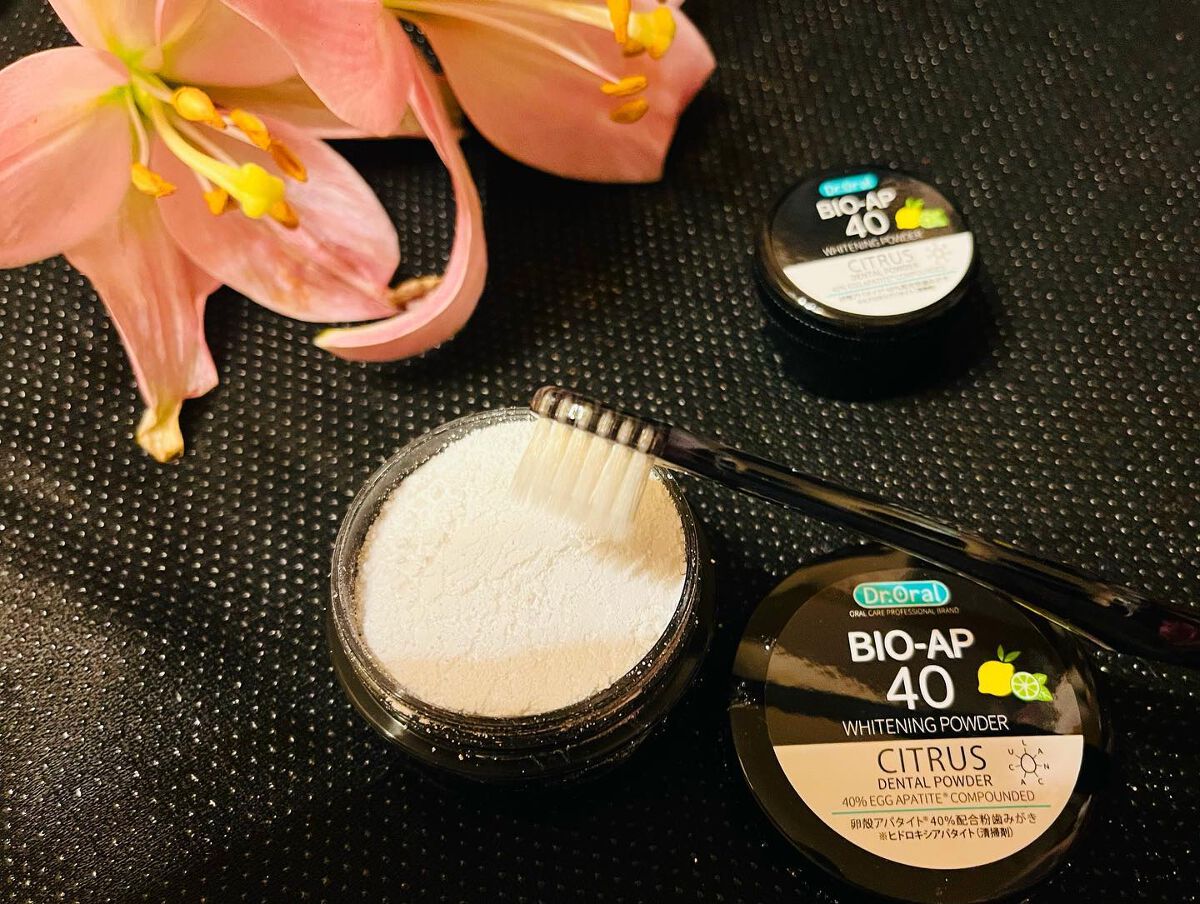 ホワイトニングパウダー シトラスL(レモン&ライム)/Dr.Oral/歯磨き粉を使ったクチコミ(2枚目)