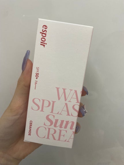 ウォータースプラッシュサンクリーム セラミド/espoir/日焼け止めクリームを使ったクチコミ(1枚目)