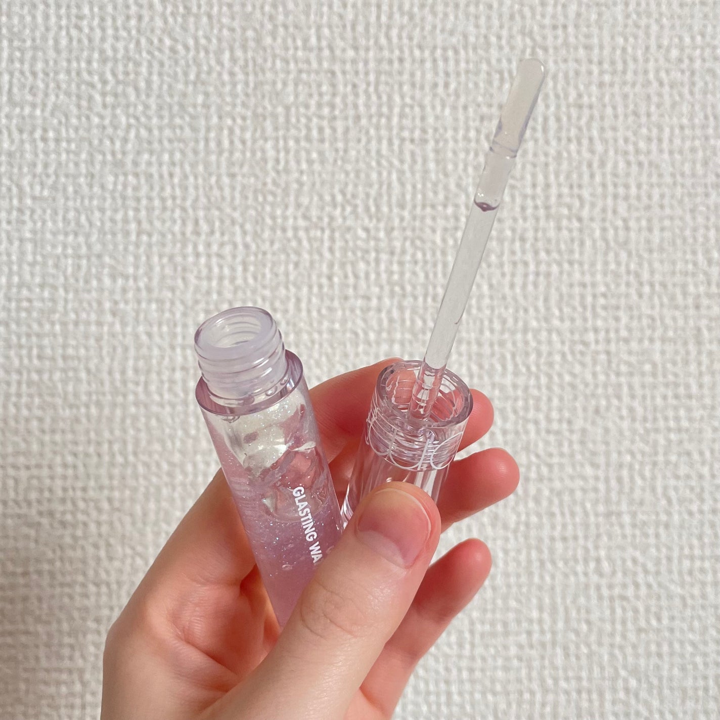 グラスティングウォーターグロス/rom&nd/リップグロスを使ったクチコミ(3枚目)