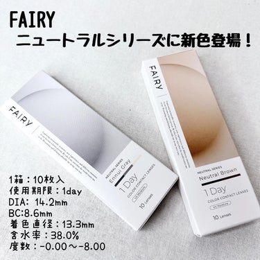 フェアリー ワンデー ニュートラルシリーズ Ennui Gray（アンニュイグレー）/FAIRY/ワンデー（１DAY）カラコンを使ったクチコミ（2枚目）