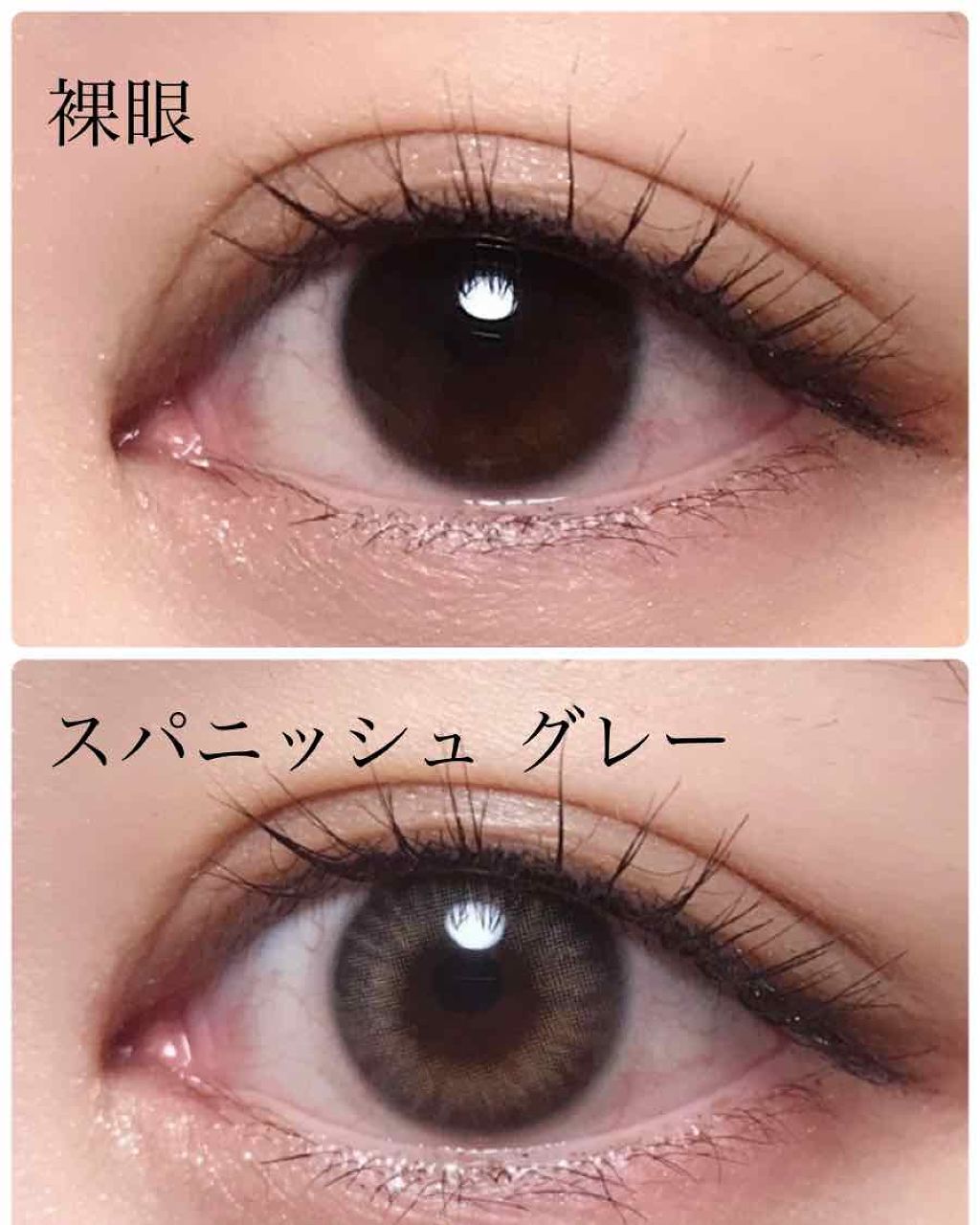 Spanish (スパニッシュ) グレー/OLENS/カラーコンタクトレンズを使ったクチコミ（1枚目）