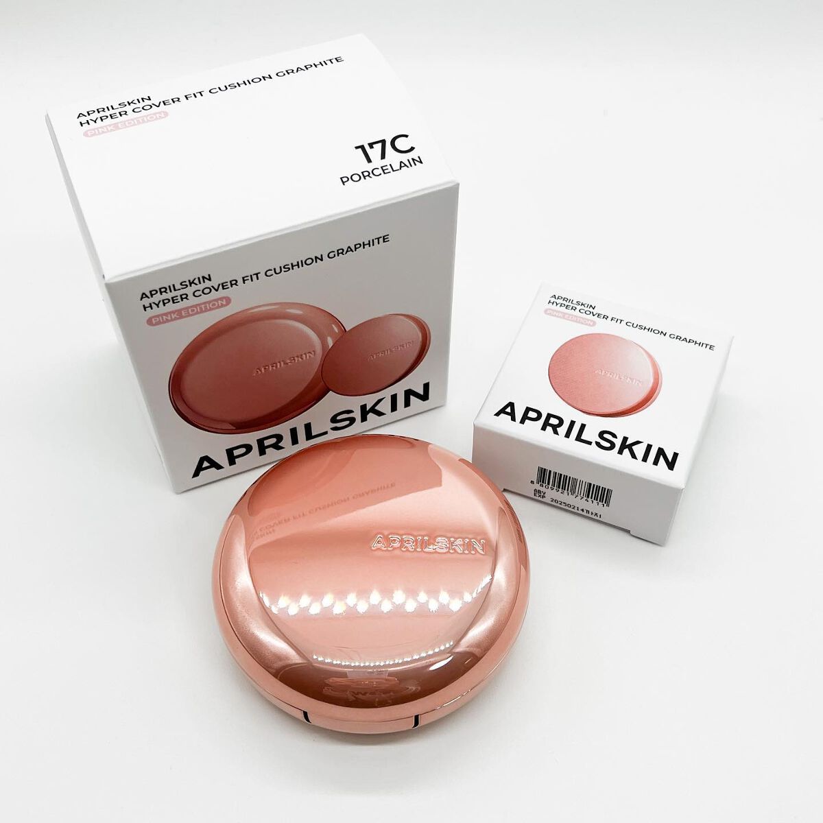 ハイパーカバーフィットクッション グラファイト/APRILSKIN/クッションファンデーションを使ったクチコミ(2枚目)